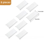 organisateur d'épices pour tiroir de couleur blanc x8