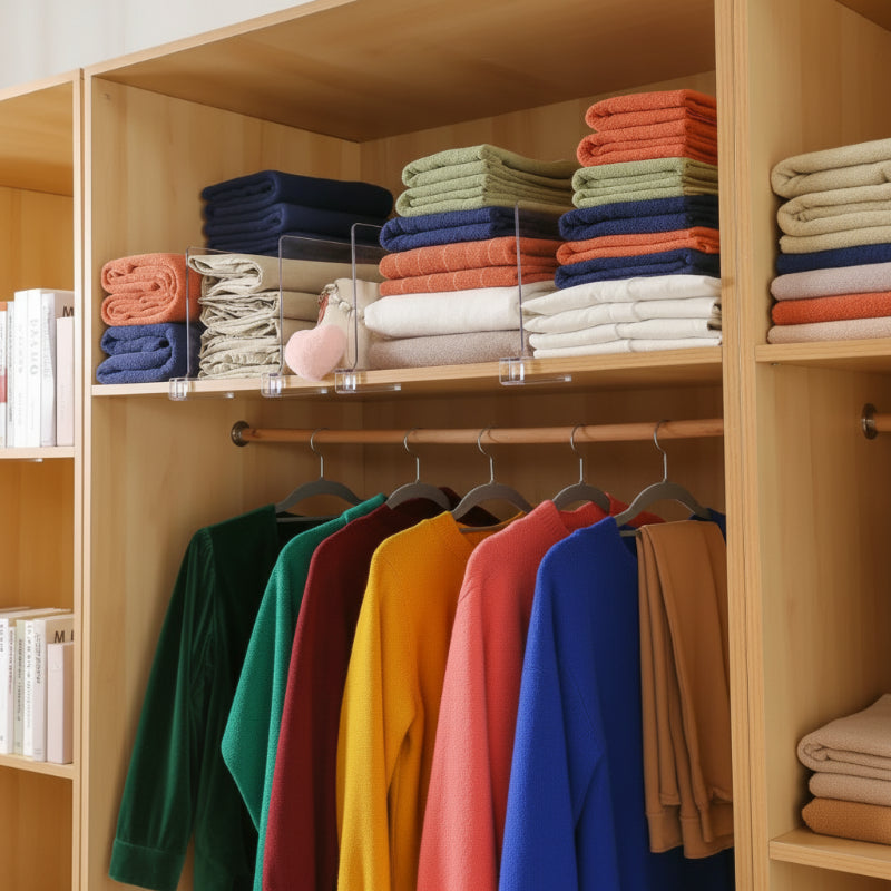 organisateur d’étagère pour vêtements pour placard