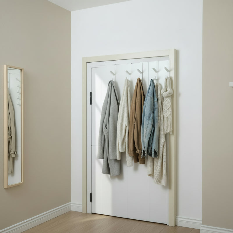organisateur de manteaux pour dressing dans une chambre