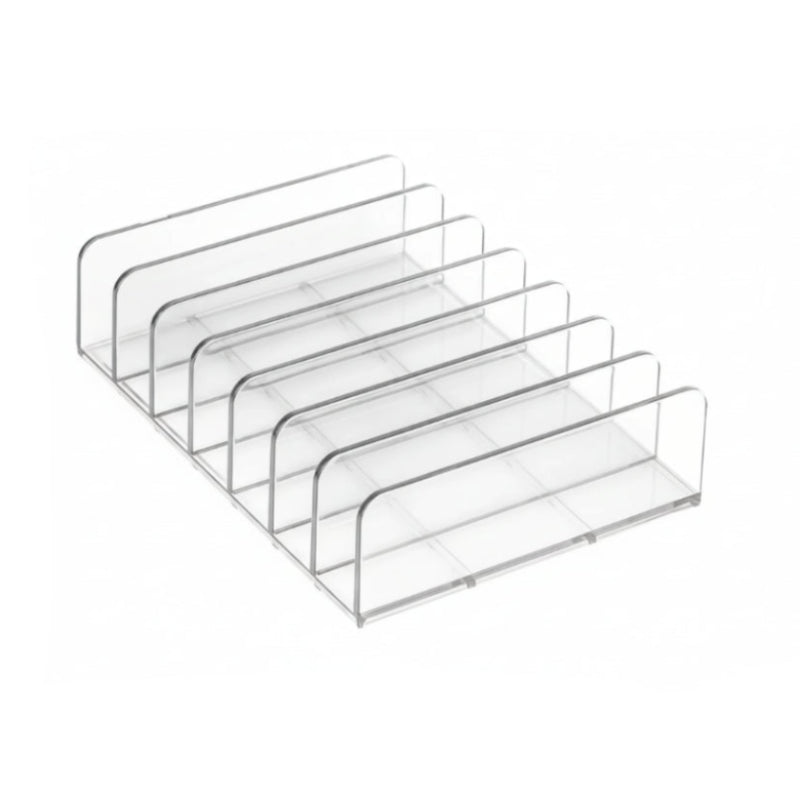 organisateur de palette maquillage vide sur fond blanc