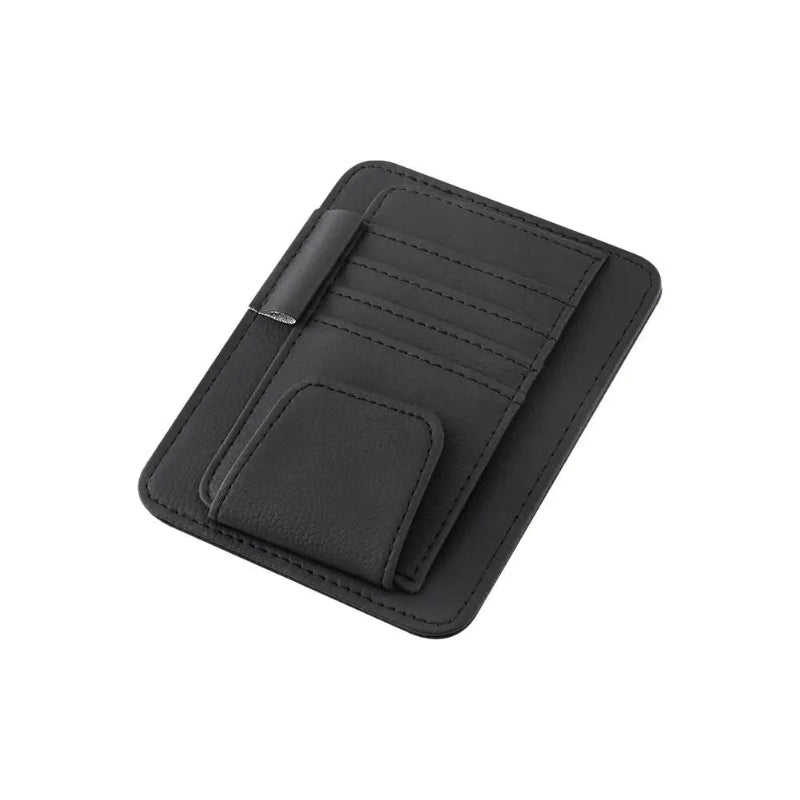 organisateur pare-soleil pour voiture de couleur noir sur fond blanc