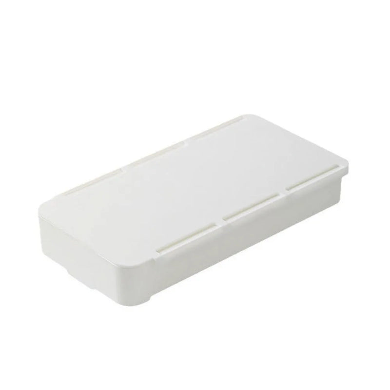 organisateur de tiroir sous bureau de couleur blanc et de petite taille