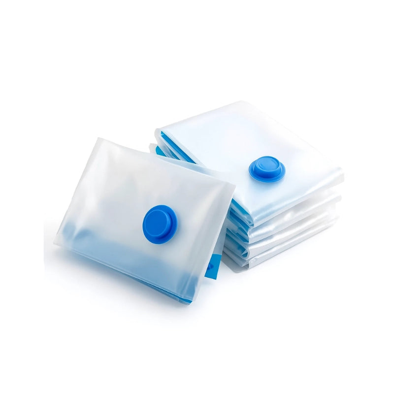organisateur de valise sous vide manuelle vide sur fond blanc