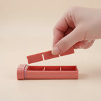 organisation du pilulier de poche rose