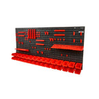 panneau de rangement mural pour outils vide de grande taille sur fond blanc