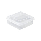 petite boîte organisateur pour bijoux vide sur fond blanc