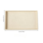 plateau pour bijoux en velours de couleur beige et vide