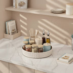 plateau tournant pour cuisine de couleur beige