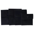 pochette organisateur de bijoux en velours de couleur noir