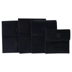 pochette organisateur de bijoux en velours de couleur noir