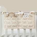pochette de rangement bébé pour lit avec motif feuilles