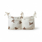 pochette de rangement bébé pour lit vide sur fond blanc