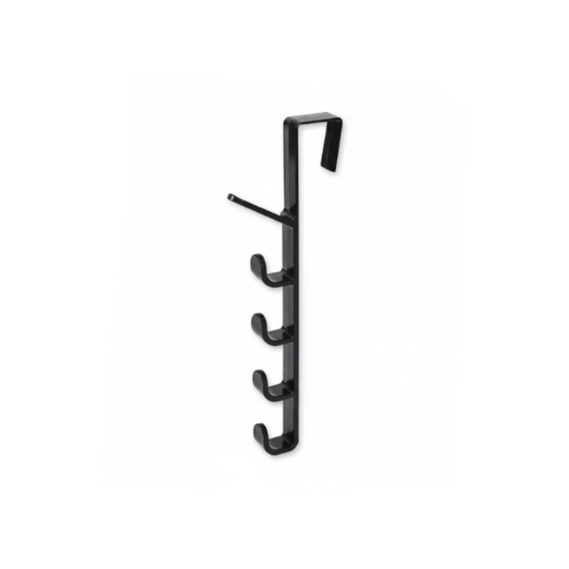 porte sacs à suspendre sur porte de couleur noir