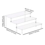 présentoir parfums de taille 30x8 cm avec 3 étages