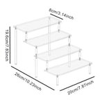 présentoir parfums de taille 20x8 cm avec 4 étages