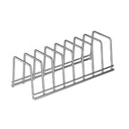 rangement pour assiettes vide sur fond blanc