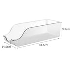 rangement cannette vide sur fond blanc pour frigo