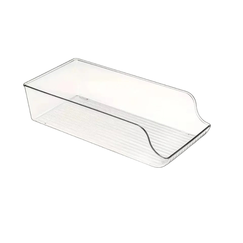 rangement de canette pour le frigo vide sur fond blanc