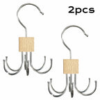 rangement pour ceintures en bois x2