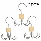 rangement pour ceinture en bois x3