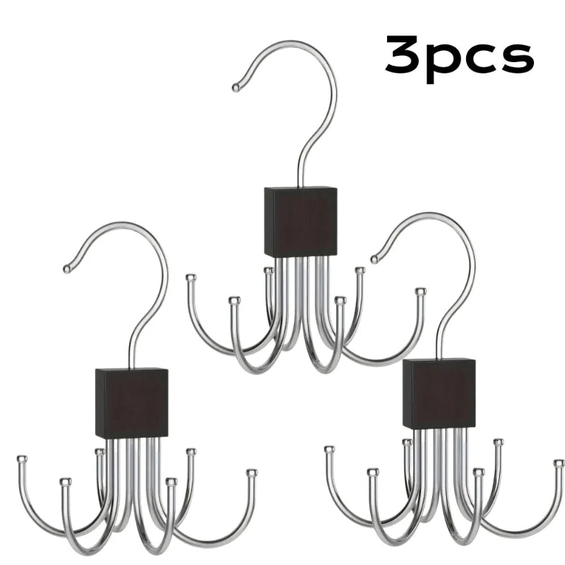 rangement pour ceintures noir x3