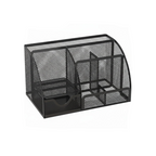rangement fourniture bureau noir vide en maille métallique