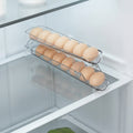 rangement œuf de couleur transparente dans un frigo