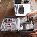 le rangement pochette câble étanche utilisé pour range le matériel informatique d'un bureau
