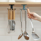 rangement rotatif fixe sur le dessous d'un placard d'une cuisine