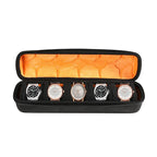 rangement de montre pour voyage de couleur orange x5