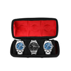 rangement de montre pour voyage de couleur rouge x3