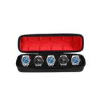 rangement de montre pour voyage de couleur rouge x5