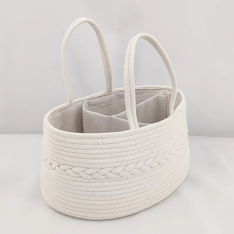 sac à langer pour voyage de couleur blanc