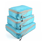 sac de compression pour valise de couleur turquoise