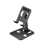 support pour téléphone vide de couleur noir sur fond blanc