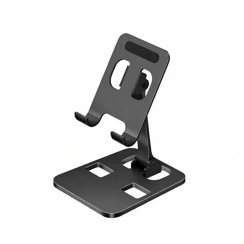 support pour téléphone vide de couleur noir sur fond blanc