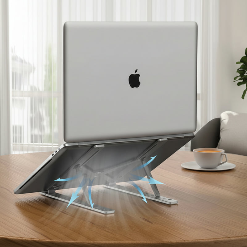 support pc pliable permet de ventiler l'ordinateur portable